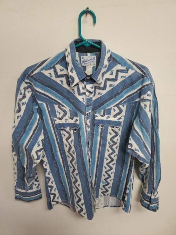 VTG 70s Rockmount Ranch Wear Western Shirt Cowboy Pearl Snap